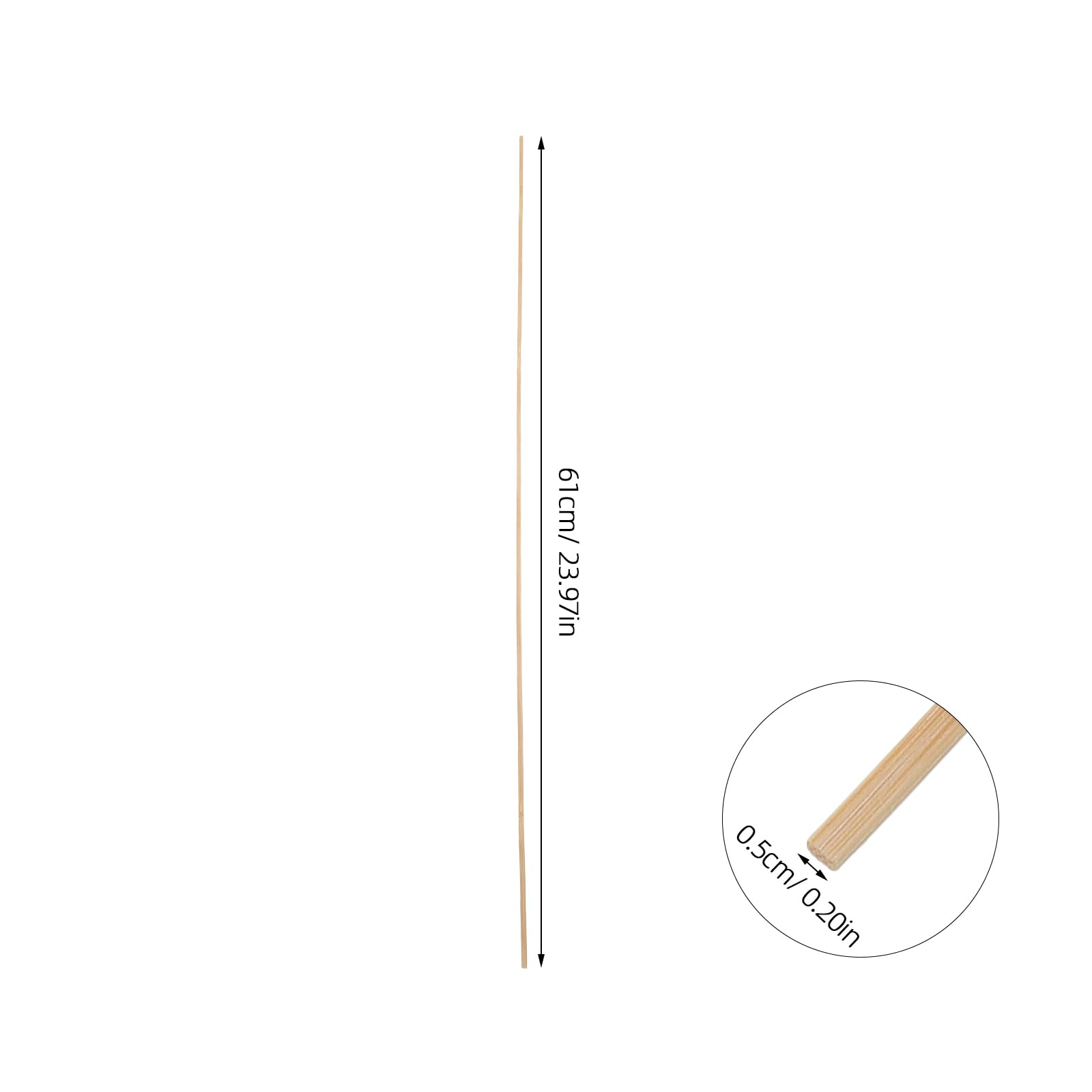 VOSAREA 10pcs Kite Support Sticks for Kids Bamboo Weaving Craft DIY Kite Making Kit for Children Creativity and Handcraft Projects