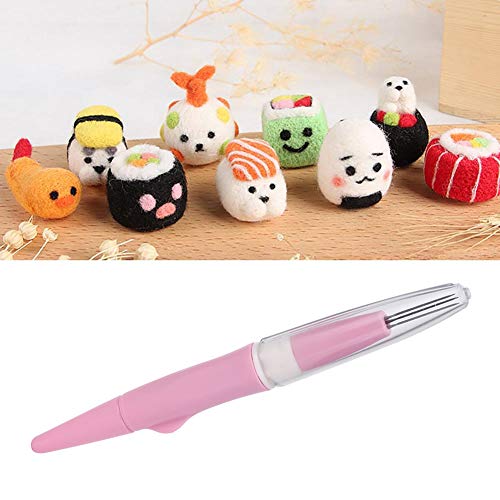 3 Needles Portable Punching Felting Needle Pen Convenient to Use DIY Craft Making Tool Sewing Accessories ()