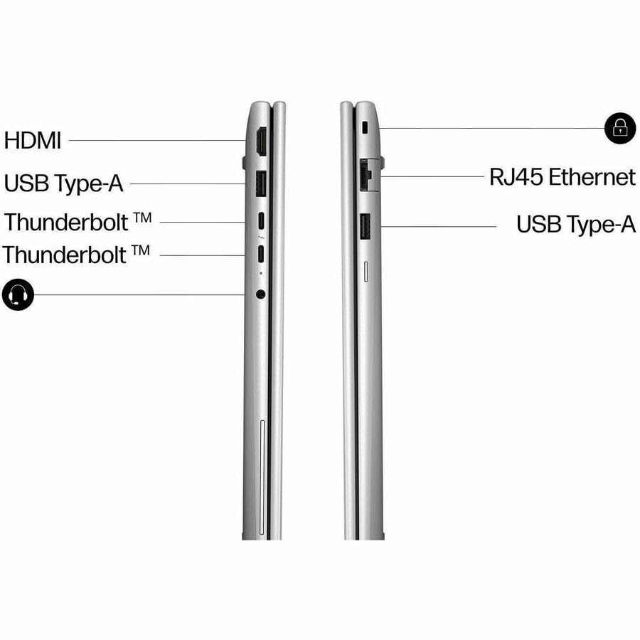 Image of HP EliteBook 6 G2a 16 inch Touchscreen Copilot+ PC Notebook - WUXGA - AMD Ryzen AI 7 PRO Ryzen AI PRO 400 450-48 GB - 512 GB SSD - English Keyboard - Pike Silver Aluminum - AMD Chip - 1920 x 1200 - Wind