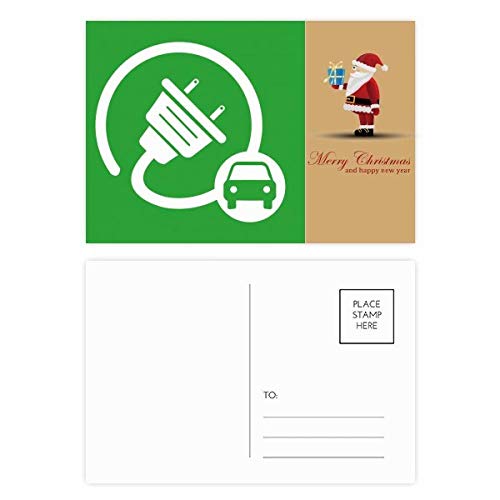 Cartes postales Père Noël écologiques lot de 20 pour vœux de Noël