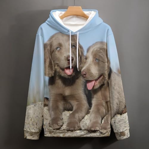 Hoodie chiot noir pull mixte | Finis les sweats déformés avec ce pull à capuche S - 5
