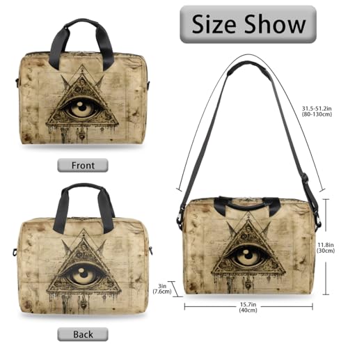 Bolso para portátil unisex 15.6-16 pulgadas vintage resistente al agua miniatura 6