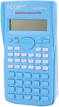 Scientific Calculator, 12 Digit Large Display with Sliding Hard Cover for School and Office Use, Blue