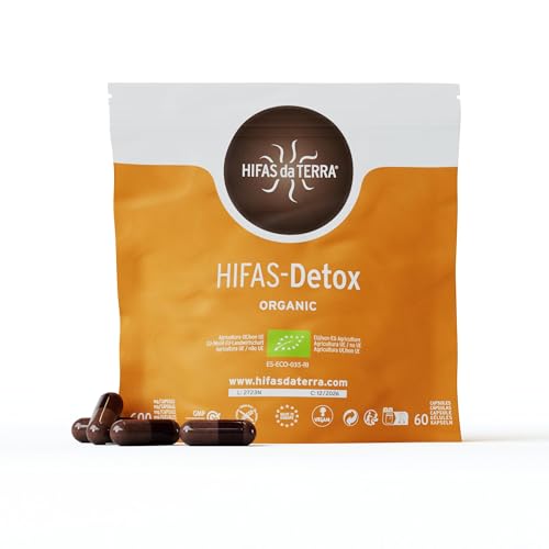 HIFAS DA TERRA - HIFAS-Detox Extractos de Hongos Puros de Maitake, Polyporus y Vitamina C para Combatir el Estrés Oxidativo - Refill 60 cápsulas