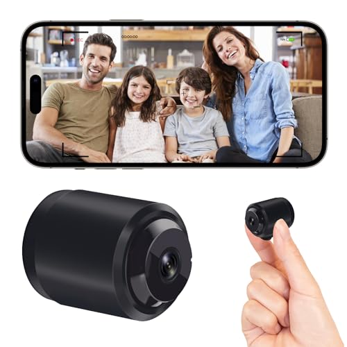 Qwdqwd Hidden Camera, 4K HD WiFi Wireless Mini Camera,Indoor Camera For Home Security, Small Nanny Cam Night Vision Motion Activated Alerts,Baby and Pets camera