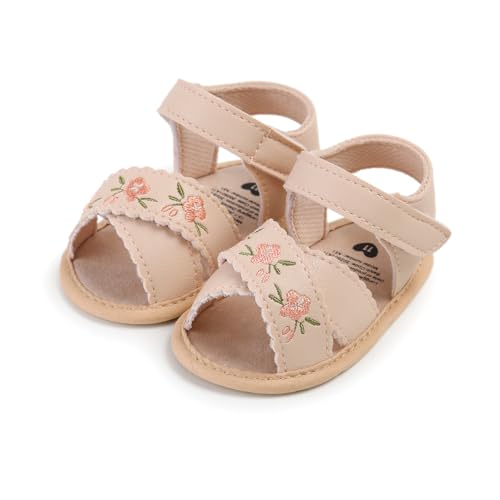 Image of Infant Baby Girls Boys Summer Sandals Premium Unisex Non Slip Rubber Soft Sole Breathable Toddler First Walker Outdoor Beach Shoes