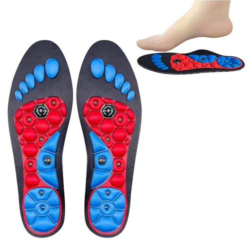 MOLZINY Plantillas Magnéticas Plantillas Magnéticas De Acupresión Plantillas Ortopédicas Para Hombres y Mujeres Plantillas de Acupresión Magnéticas Para Adelgazar Prevención de la Fascitis Plantar