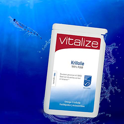 Vitalize Krillolie 100% puur - 60 capsules - Goed opneembaar in het lichaam en de hersenen - Image 4