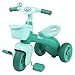 Produktbild LJYDMMHH Baby Dreirad, Kinderdreirad, Pedale Rutschauto Kinderfahrzeug Rutscherfahrzeug Kinder Dreiradfahrzeug Dreiradler Babys Spielzeug Kinderdreirad Rutscher für 2-6Jahre, Green
