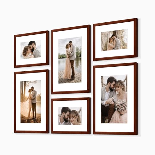 Image of Custom Personalized Photo Collage Framed Wall Art Painting Frames Set | Family Picture Frame Wall Decor Artwork for Living Room Bedroom | A3 + A4 Frame Combo Gallery Style | Personalized Home Decor Gift
