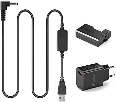 Andoer ACK-E10 Dummy Battery DC adapter (vervanging voor LP-E10) met voeding voor Canon EOS