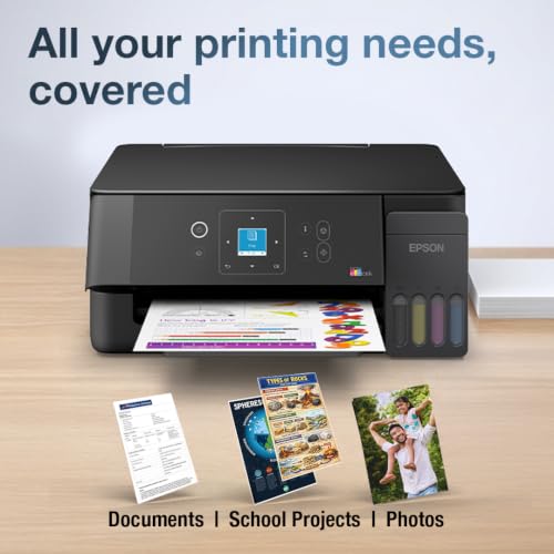 Image of Epson EcoTank L3360 (New Launch) WiFi All-in-One InkTank A4 Colour Printer, Scanner, Copier for Home & Office, 5760x1440dpi Resolution, with LCD Screen and Mobile Printing Feature