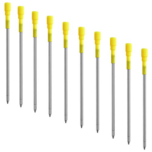 Dunbong Black And Blue Ink Pen Refills Replacement Metal Ballpoint Refill 3.2 In For Big Diamond Or Crystal Pen And Stylus Pens Pack Of 5 (Black) #TOP3