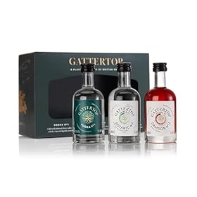Gattertop Drinks Co Vodka Gift Pack (3 x 5cl) miniature giftpack | Premium British Vodka | Sustainable Vodka Gifts | Exceptionally smooth