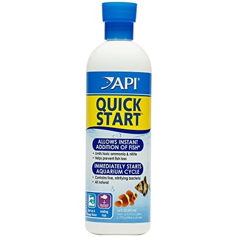 API QUICK START Freshwater and Saltwater Aquarium Nitrifying Bacteria Bottle,White, 473 ml Cover