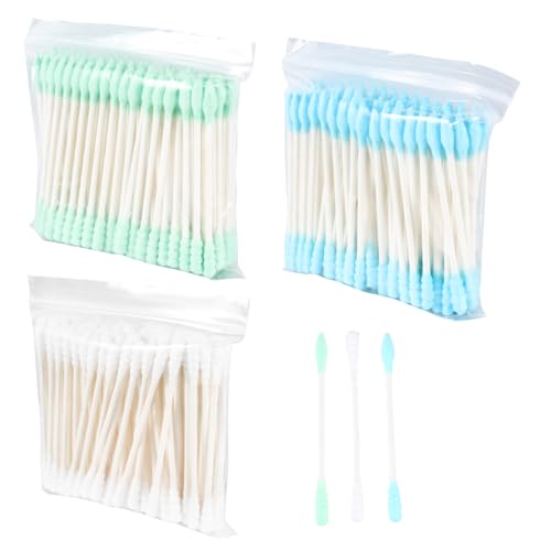SHERCHPRY 100ct Bulk Makeup Removal Cotton Swabs Double-head Cotton Buds Makeup Tools Ear Cleaning Perfect for Travel Daily Use