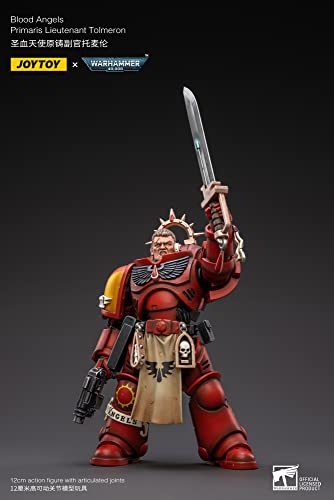 Bloomage Joytoy (Beijing) Tech Warhammer 40K: Blood Angels Primaris Lieutenant Tolmeron 1:18 Scale Action Figure, Multi #TOP1