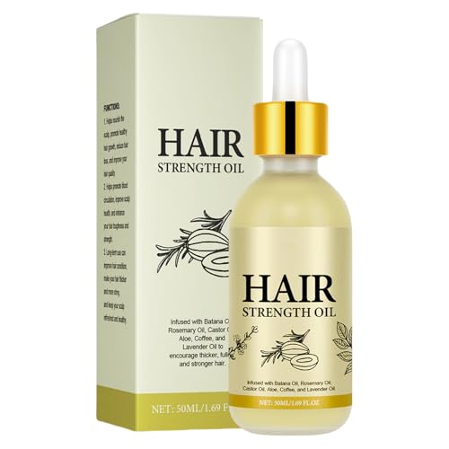 Aceite De Cabello De Romero, Aceite De Fortalecimiento Del Cabelludo, Tratamiento De Cabello Nutritivo, Fórmula De Ingredientes Naturales, Liviano No Grasoso, 50 Ml Para Hombres Y Mujeres, Viaje