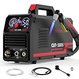 YESWELDER CUT-50DS Plasma Cutter, 50Amp Air Power Large Digital Display 110/220V Dual Voltage IGBT Inverter Plasma Cutting Machine