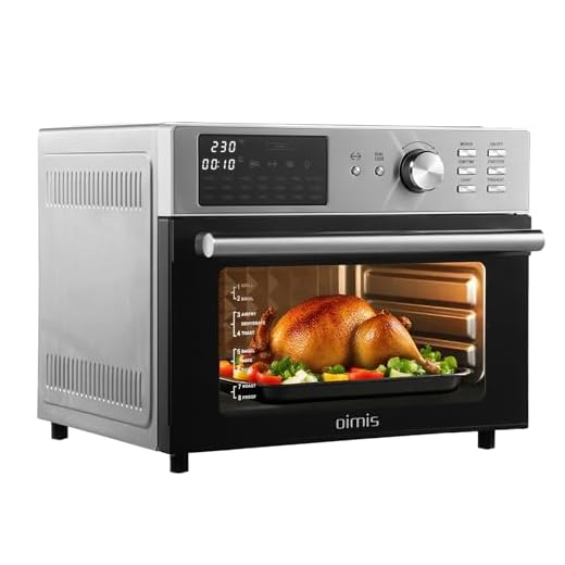 OIMIS Friggitrice ad Aria Calda, Forno multifunzione ad aria 30L, 21 in 1 Forno Elettrico Airfryer timer e temperatura regolabili con 7 accessori Fornetto senza olio certificazione CE, Argento 1800w