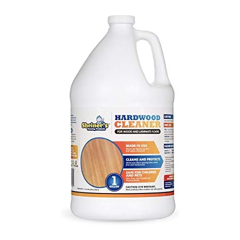 Sheiner's Hardwood Floor Cleaner, Laminate Floor Cleaner, Deep Cleansing Formula for Wood and Tile, pH Neutral and Non-Toxic, Compatible with Sprayer Bottles for Cleaning, 1 Gallon Cover