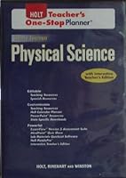 Holt Physical Science, Teacher's One Stop Planner 0030936241 Book Cover