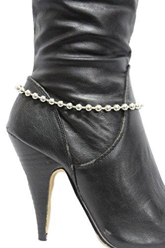 Tfj Women Western Fashion Jewelry Boot Chain Bracelet Silver Links Classic Bling Shoe Charm #TOP15