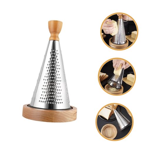 Rallador de Queso Multifuncional con Mango de Madera miniatura 6