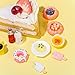 Skylety 100 Pieces Miniature Food Drinks Toys Mixed Resin Foods for Doll Kitchen Mini Food Set for Adults Teenagers Doll House Cute Christmas Gifts