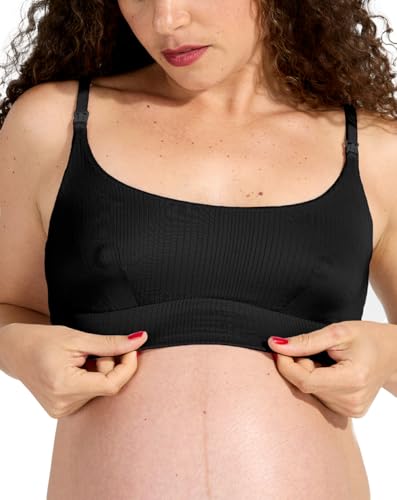 Image of Bodily Everything Bra for Pregnancy, Nursing & Breastfeeding, Soft, Stretchy, Maternity & Sleep Bra with Nursing Access