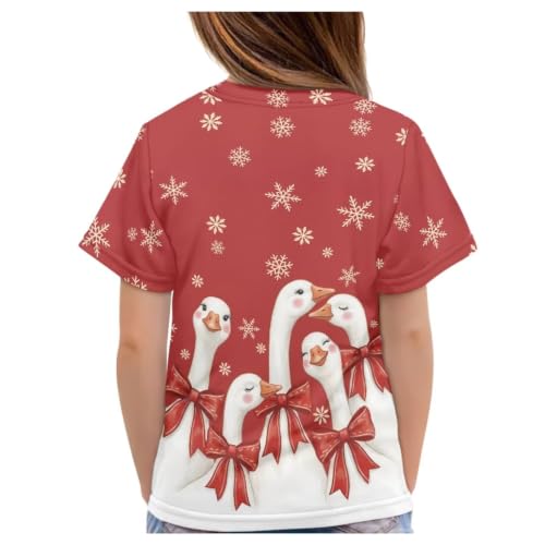 Image of Xhuibop Kids T Shirts for Boys Size 3-16 Girls Short Sleeve Sportswear Active Tops