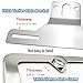 Trailer License Plate Bracket Holder with Stainless Steel Slim Car Tag Frame for Truck, Boats, RVs, Universal License Plates with Mounting Kit