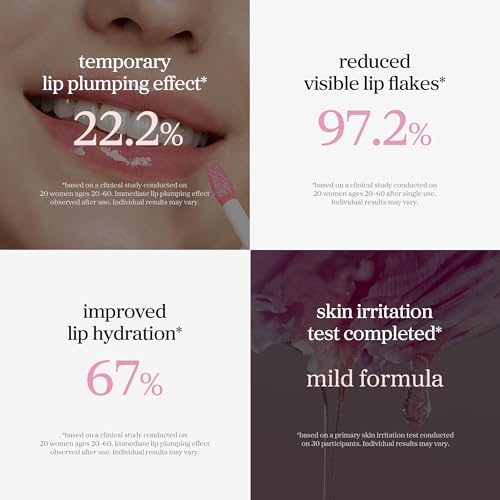 Image of NOONI Korean Lip Oil - Applepeony | Long-Lasting, Moisturizing, Plumping, Revitalizing for Dry Lips, Waterproof, No Peel Off, Hydrating Lip Stain, Stocking Stuffers, Cute Stuff, 0.12 FL Oz