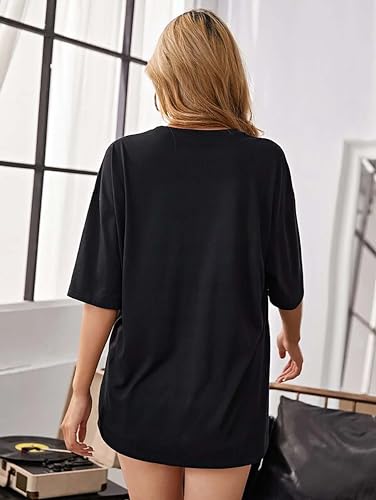 London Hills Women's Cotton Oversized Fit T-Shirt