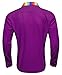 Barry.Wang Purple Dress Shirt for Men LGBT Rainbow Gay Pride Shirt Long Sleeve Striped Lesbian Homosexual Formal Casual Shirt