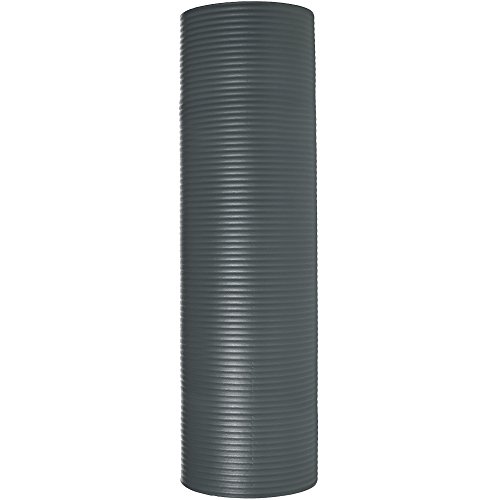 Image of amazon basics Nitrile Butadiene Rubber 13mm Extra Thick Yoga | Exercise Mat with Carrying Strap | Black & Teal Green Combo