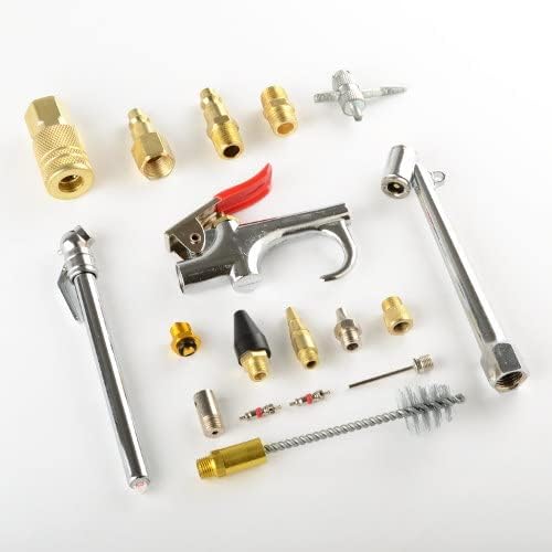 Miniatura 4 de ATE Pro. USA - Kit de accesorios de compresor de aire de 19 piezas con manguera híbrida de 38 pulgadas x 25 pies, accesorios de conexión rápida NPT