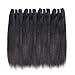 Liang Dian 12 Inch Human Hair Bundles Natural Color 4 Bundles 12A Brazilian Virgin Hair 100% Unprocessed Quick Weave Straight Human Hair Bundles(12