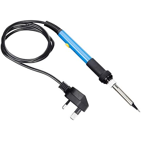 Tabiger Soldering Iron, 60W Temperature Adjustable Electric Welding Iron Gun with Precision Tip and UK Plug Cover