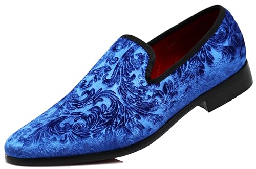 Mocasines vintage de terciopelo liso para hombre SPT03 casuales