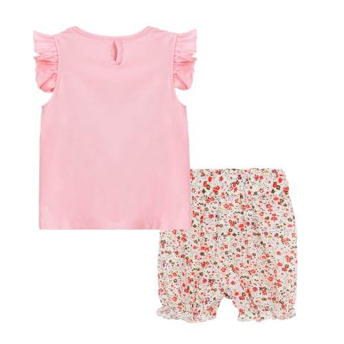 Image of Mud Kingdom Girls Outfits Cute Cartoon Polka Dots Summer Holiday Clothes Sets