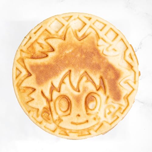 Image of Uncanny Brands My Hero Academia Waffle Maker - Izuku Midoriya on Your Waffles - Waffle Iron
