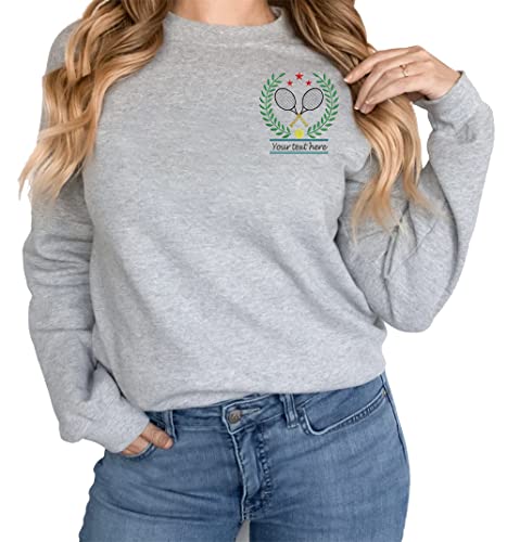 IZI POD Embroidered Sweatshirt for men, women, Boys, girls, Love Tennis, Great casual wear for players and fans of the game3