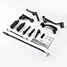 JIJIGUA Forward Controls Kit Pegs Levers Linkages (Steel + Rubber + Aluminum) (Complete Kit Pegs Levers Linkage),Easy to install,adapt to your car,Free return