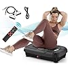 Relife rebuild your life vibration plate exercise machine fitness platform full body shaker workout vibrate stand board lymphatic drainage shaking for weight loss fat burner at home gyms  urban country home decor