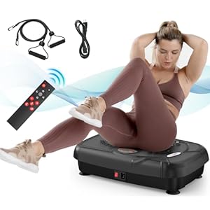 Relife rebuild your life vibration plate exercise machine fitness platform full body shaker workout vibrate stand board lymphatic drainage shaking for weight loss fat burner at home gyms  urban country home decor
