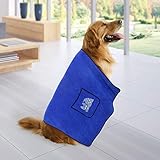 Petscol Pet Drying Towel Dog Blanket Microfibre Dog Bathrobe Puppy Cat Absorbent Quick Drying Towel...