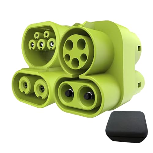 BTUYDTUY CCS1 to CCS2 Adapter EV Charger Adpater DC 1000V 250A and AC 32A EV Charger Connector Type 1 to Type 2 Adapter SAE j1772 to IEC62196