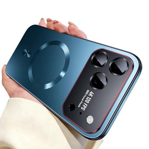 Image of for iPhone 17 Pro Max Case,Slim Design Compatible with MagSafe,Strong Magnetic Shockproof Military-Grade Protection for Screen & Camera Cover Case for 17 Pro Max,Blue