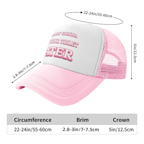 Image of Funny Trucker Hats - Weird Gag Gift for Adults, Inappropriate Joke Baseball Cap, Adjustable Mesh Hat for Men Women